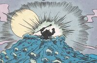 Enerjak awakens after breaking through Mt