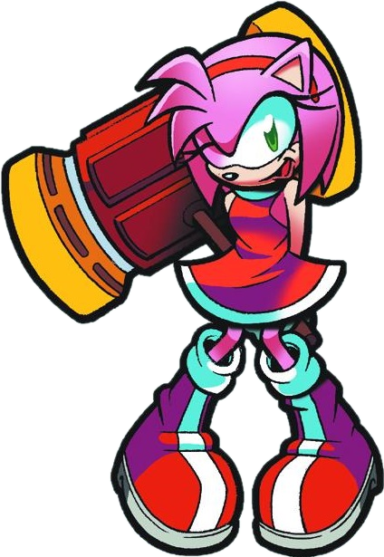 Amy Rose from Sonic the Comic by: Feniiku : r/SonicTheHedgehog