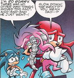 Knuckles and Julie-Su In Sonic X form by ShineTheEchidna07 on