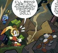 I like to imagine Tails Doll is that one robot that scares everyone because  of he appears out nowhere. Which is why I loved IDW tails doll so much in  this issue. 