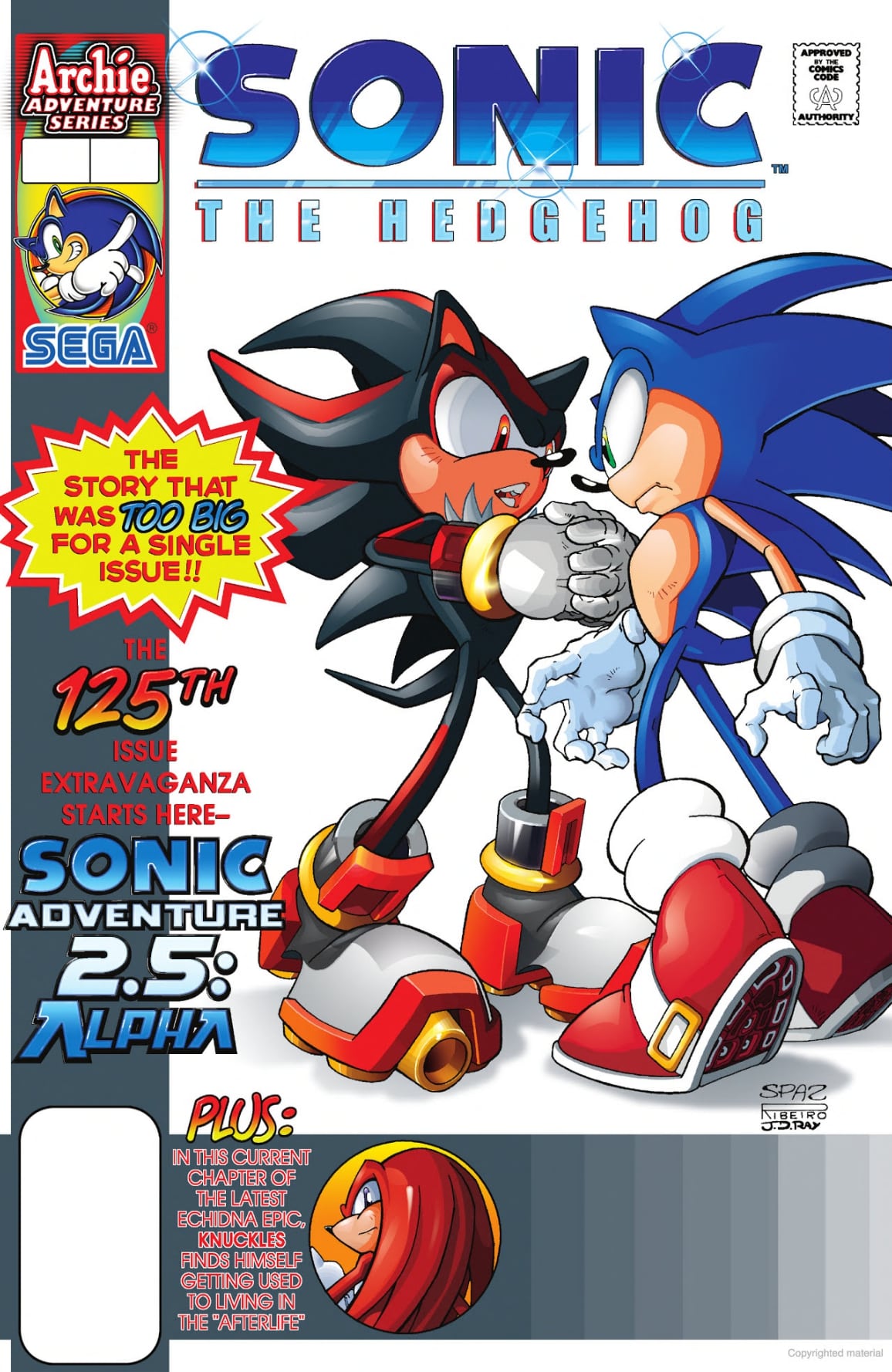 Super Sonic vs Hyper Knuckles, Mobius Encyclopaedia