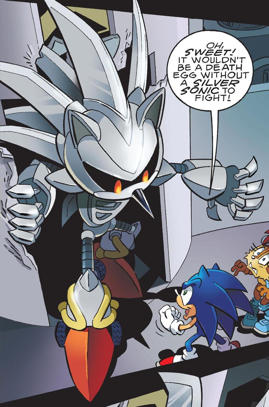 evil sonic silver