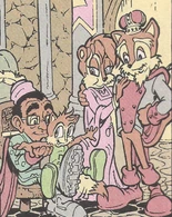 Nate Morgan bouncing a young Maximillain on his lap