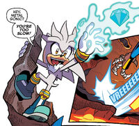 Silver taunts Metal Sonic