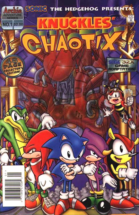  Information about Knuckles Chaotix and the Sonic X  cartoon