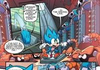 Sonic encounters multiple Skorp and Dragonfly badniks.