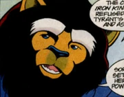 Li Yuen talking to Sonic and Tails.