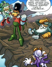 The Battle Lord forces the Rogues to comply.