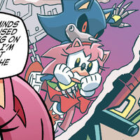 Metal Sonic kidnaps Amy