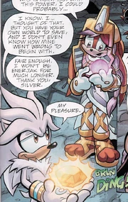 Jani-Ca Seen fiddling with her mothers core.