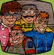 A young Colin with his family