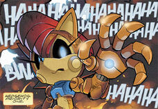 A now roboticized Sally targets Sonic.