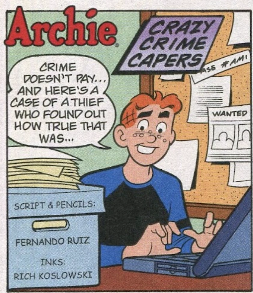 Crazy Crime Capers Archies weird mysteries Wiki Fandom