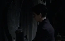 Late that night, when everyone else is sleeping Adder sneaks into the old catacombs