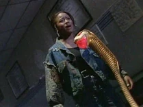 Alix preparing to remove the jewel