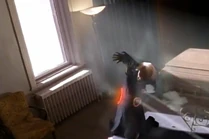 Adder opened the curtains and instantly the sunlight kills Dreyfus