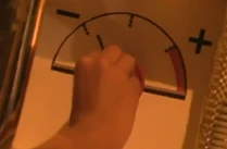 Danny sets his machine on full reverse