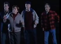 Then suddenly, Mr. Gregory, Grandma Aggie, Bob and Vince all run over to make sure everyone's all right