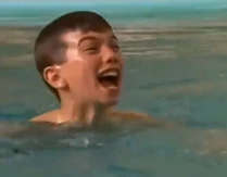 Joe screamed for help and tried to swim but he couldn't