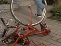 Koda trashed Andy's bike :(