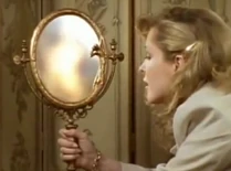 When Cindy spies on Ms. Valenti, she can see her conjuring up her magic