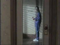 All alone in the ghost's bedroom!