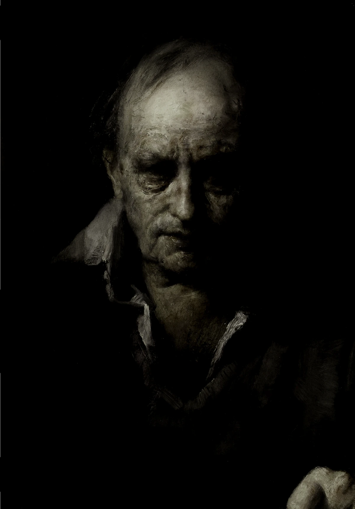 фотопортрет дедушки. старик. старый дед. старик сидит на земле. дряхлый старик.