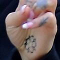 Ariana new flower tattoo