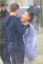 Ariana and friends under the rain in NY September 18 (1)