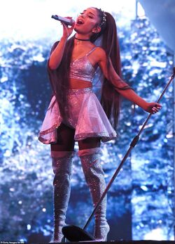 Ariana Grande Thanks Fellow Italian Brand Versace For Designing All Her  Sweetener - Capital