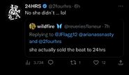 Rapper 24hrs confirmed that the original My Way instrumental wasn’t sold to him, but the Tweets have since been deleted from his Twitter.