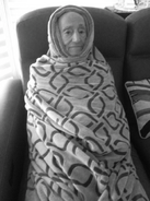 Grandpa Grande in a blanket