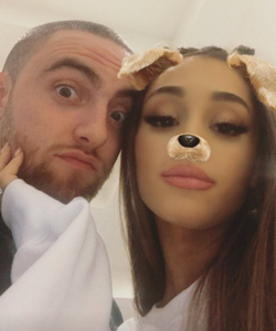 Ariana Grande Mac Miller During Cincinnati Editorial Stock Photo