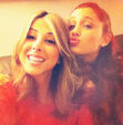 Ariana With Her Co-Star From Victorious Daniella Monet