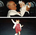 Ariana With Her Grandfather As A Baby