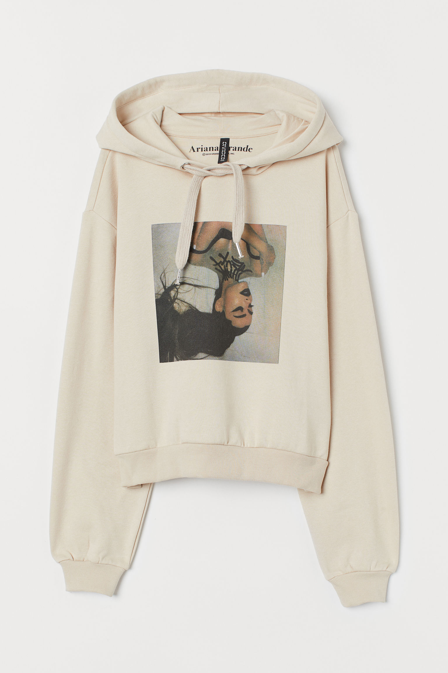 Ariana grande cropped hoodie top
