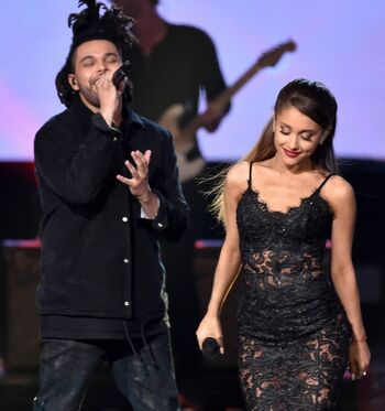 AMA 2014 ariana & the weeknd 3