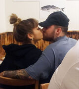 Mac and Ari's kiss