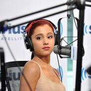 Ariana in the studio