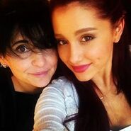 Ariana with her mom shopping - April 21, 2012