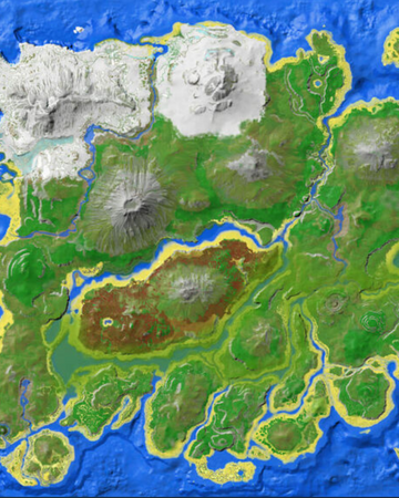 The Island Official Map Ark Survival Evolved Fanon Wiki Fandom