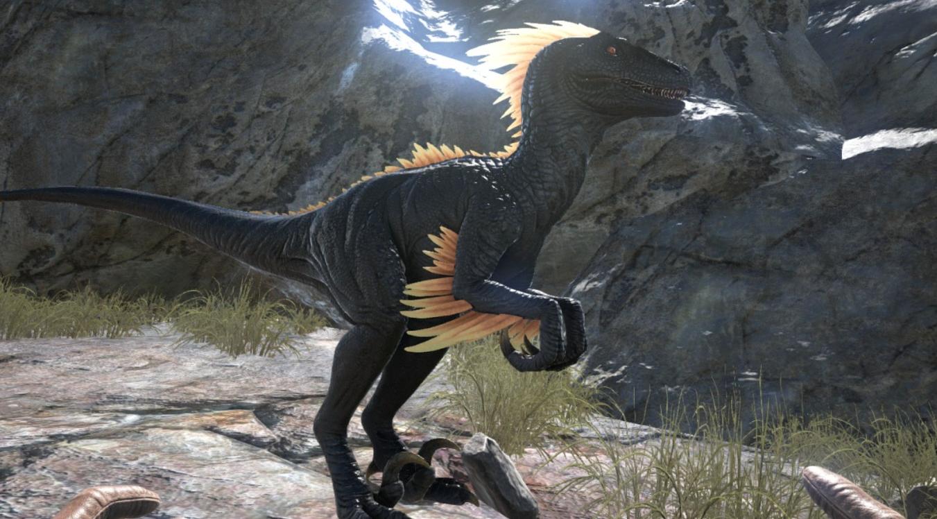 ARK PS4 - HOW TO COLOR THE DEINONYCHUS (FEATHER RAPTOR)! 