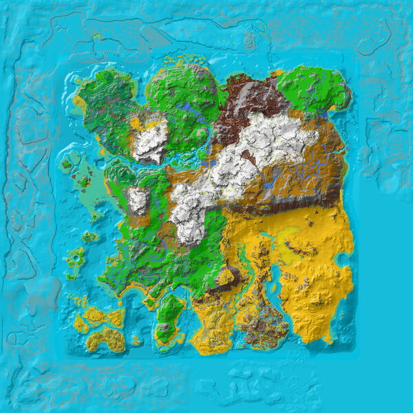 Ragnarok Ocean Topographic Map