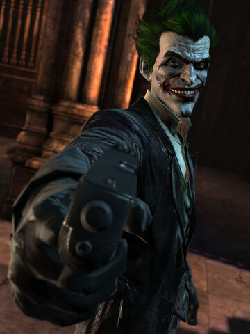 the joker arkham city face