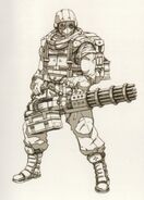 Concept of a Militia Mingunner.