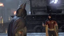 Robin talking to batman in Arkham City