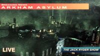 Jack Ryder Live by helicopter at Arkham Asylum during Batman and Titan-Joker's fight.