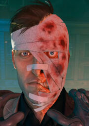 Two face with bandages