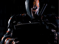 Deathstroke getting his contract to kill Batman