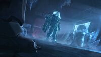 Mr. Freeze about to fight Batman